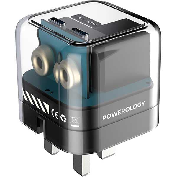کلگی فست شارژ Powerologe PWCUQC020 2Port Type-C PD 35W — تصویر ۳