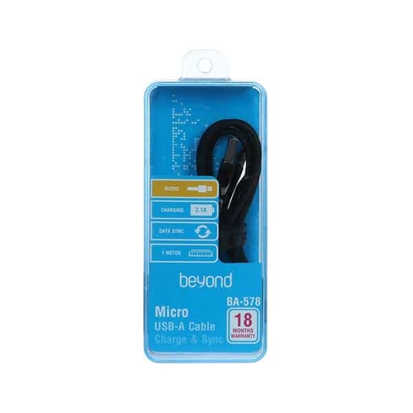 کابل شارژ Micro Usb بیاند Beyond مدل Ba-578 — تصویر ۲