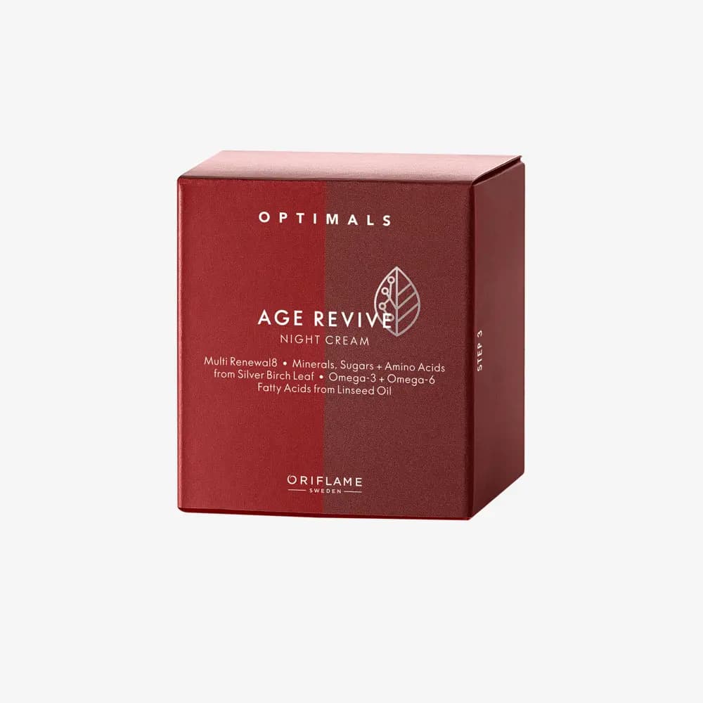 کرم شب ضد پیری ایج ریوایو اپتیمالز اوریفلیم Age revive optimals Night Cream — تصویر ۸