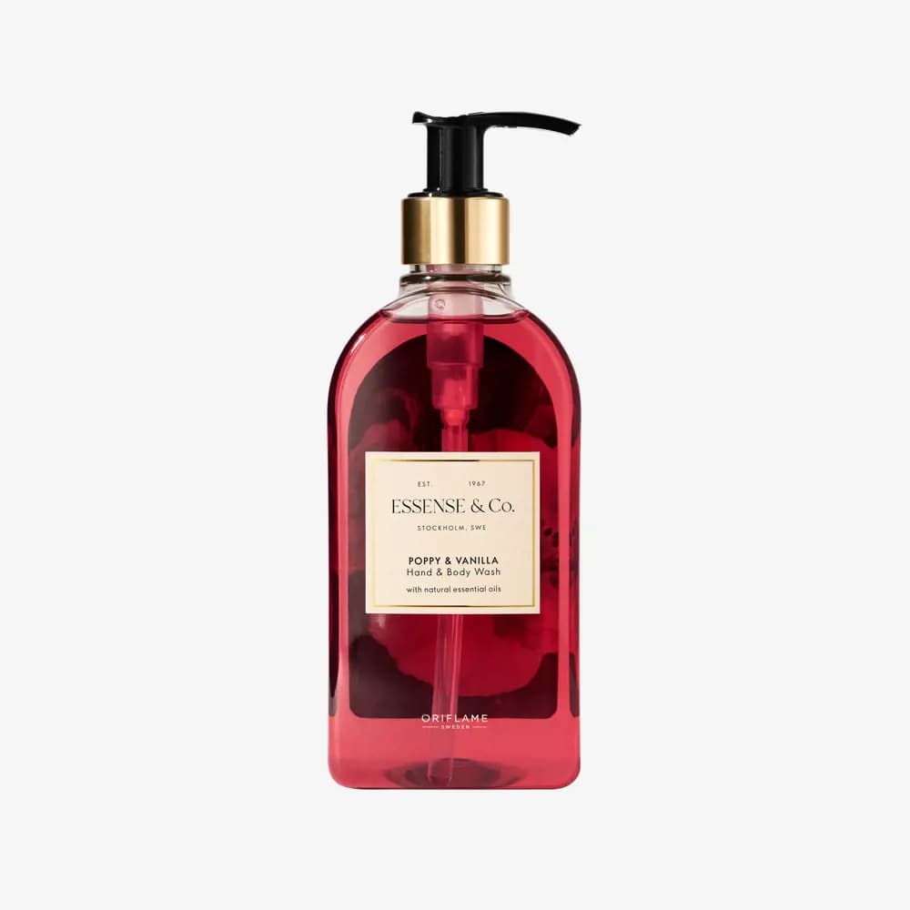 صابون مایع لاکچری اسنس خشخاش و وانیل اوریفلیم Essense&Co Poppy & Vanilla