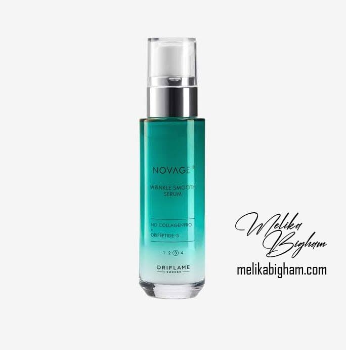 سرم رینکل اسموت کلاژن ساز و ضد چروک صورت نوایج پلاس اوریفلیم Novage+ Wrinkle Smooth Serum