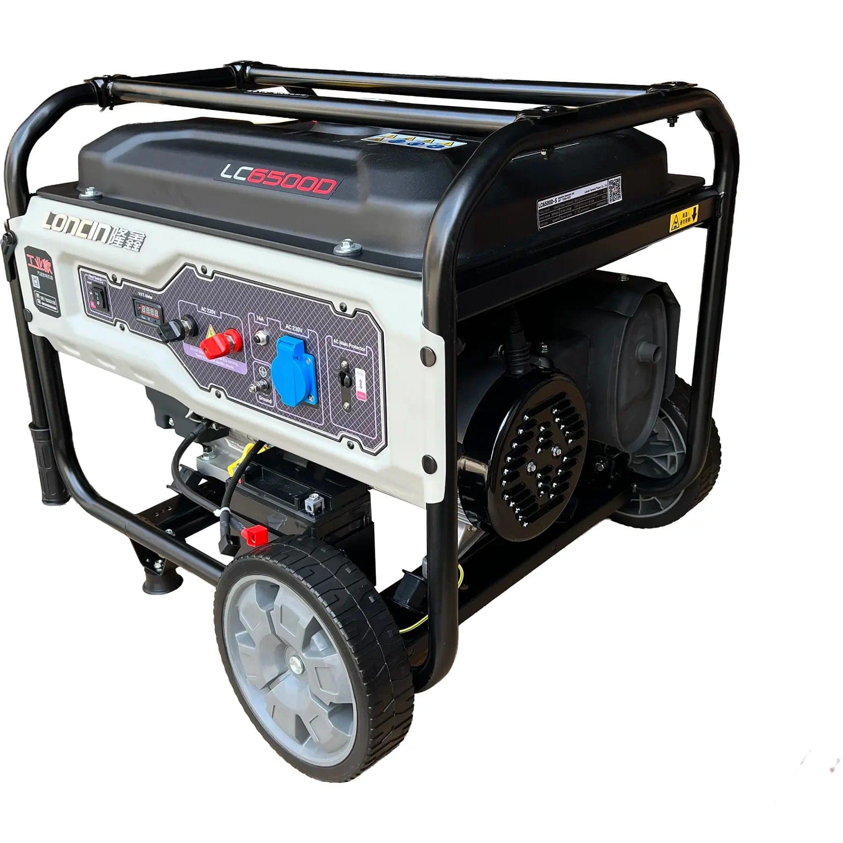 موتور برق لانسین Loncin LC6500D-S WHITE (۶.۵ کیلووات استارتی) با گارانتی — تصویر ۱۱