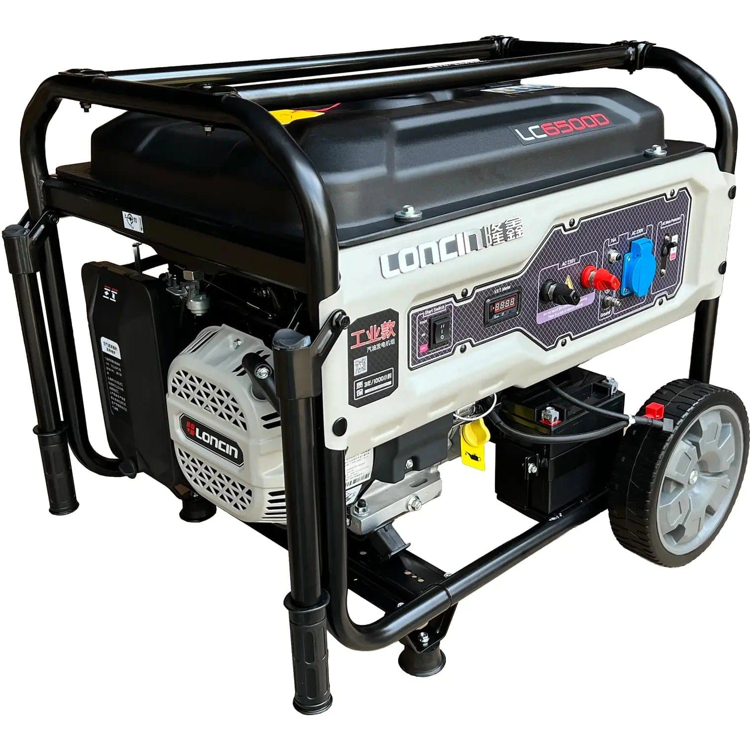 موتور برق لانسین Loncin LC6500D-S WHITE (۶.۵ کیلووات استارتی) با گارانتی — تصویر ۱۲