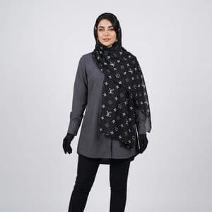 شال زنانه مدل نخی مزونی خاص کد 2063-1 — تصویر ۳