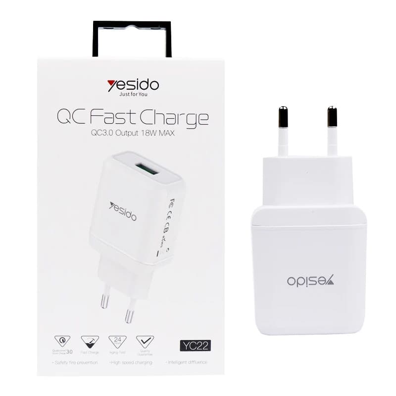 شارژر دیواری 18 وات یسیدو YC22 — تصویر ۳
