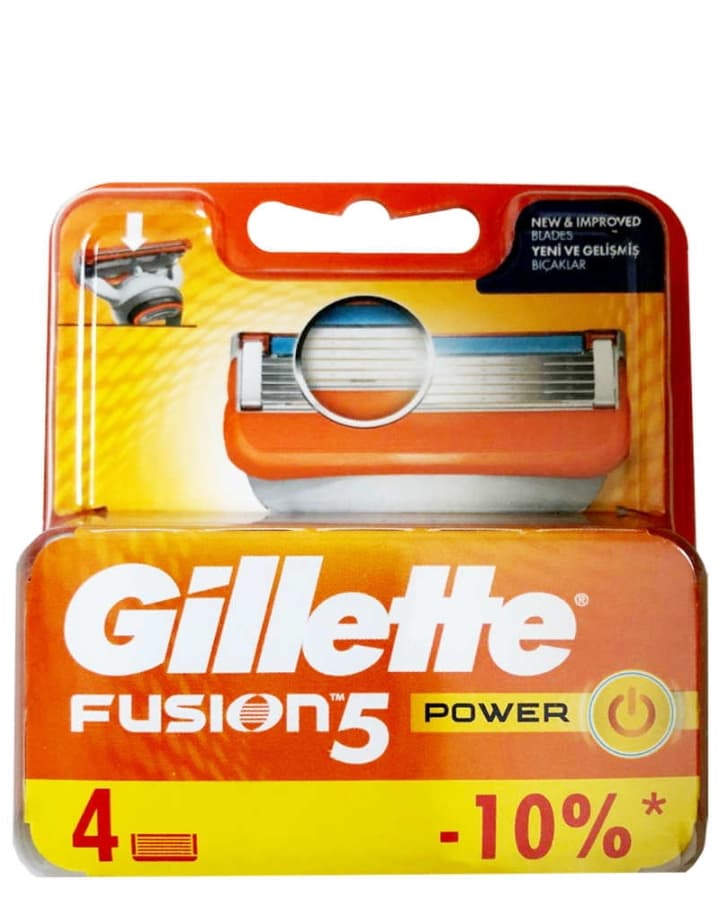 تیغ یدک ژیلت مدل fusion 5 power بسته 4 عددی