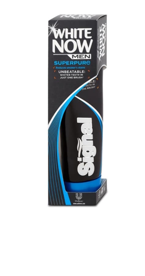 خمیر دندان سفید کننده سیگنال سری white now ویژه اقایان حجم 75 میلی لیتر اصل فرانسه