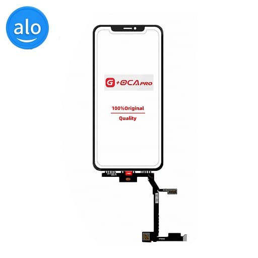 تاچ گلس آیفون IPHONE XS فلت بلند اورجینال Original Touch+long cable+OCA