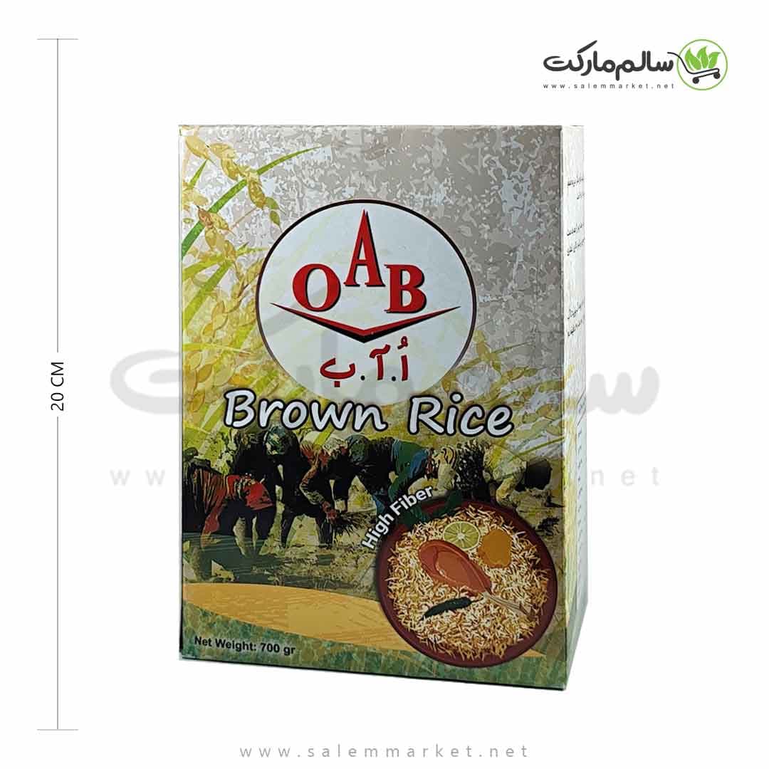 برنج قهوه ای OAB – سبوسدار 700 گرم — تصویر ۹