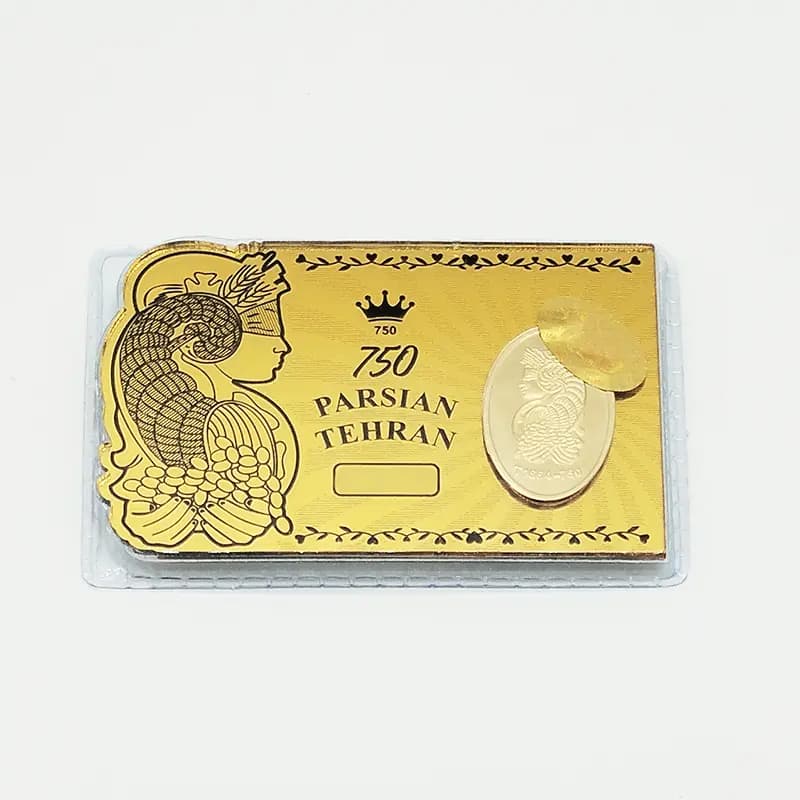 طلا 18 عیار 0.4 گرم — 400 سوت طرح ملکه طلایی — تصویر ۷