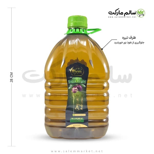 روغن زیتون فرابکر اکسیر ۴ لیتری — تصویر ۴