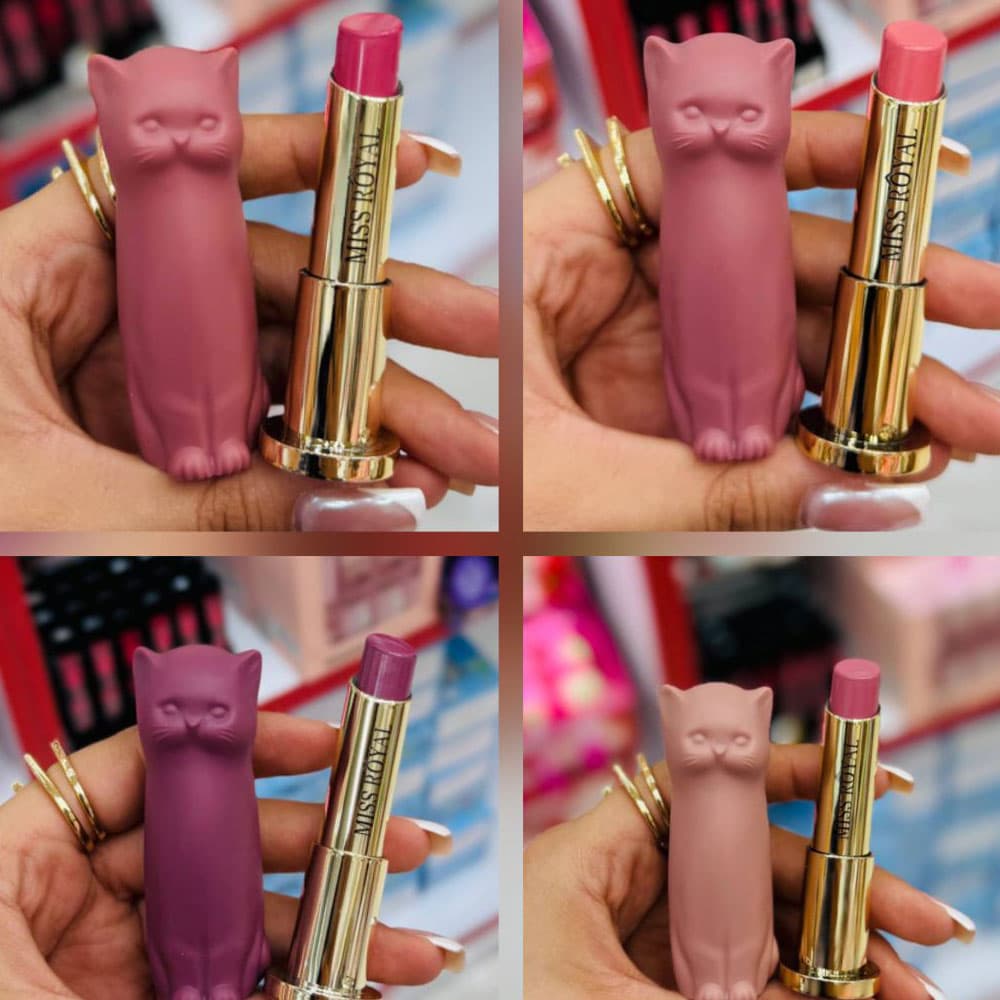 پک 6 عددی رژ لب جامد گربه miss royal — تصویر ۳