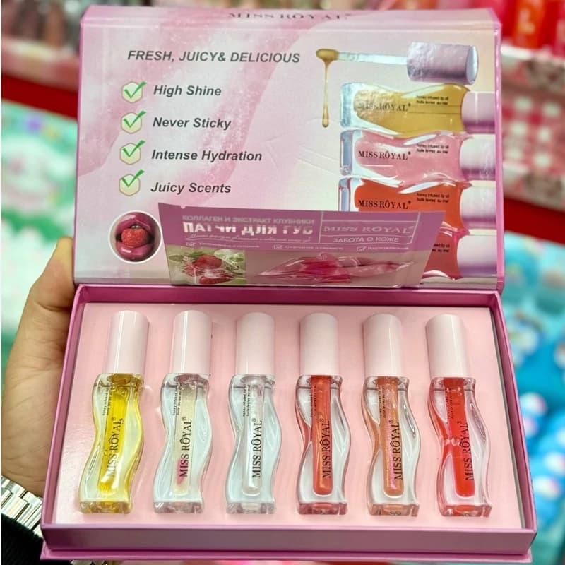 پک 6 عددی برق لب میس رویال | Miss Royal Lip Gloss 6-pack — تصویر ۱۱