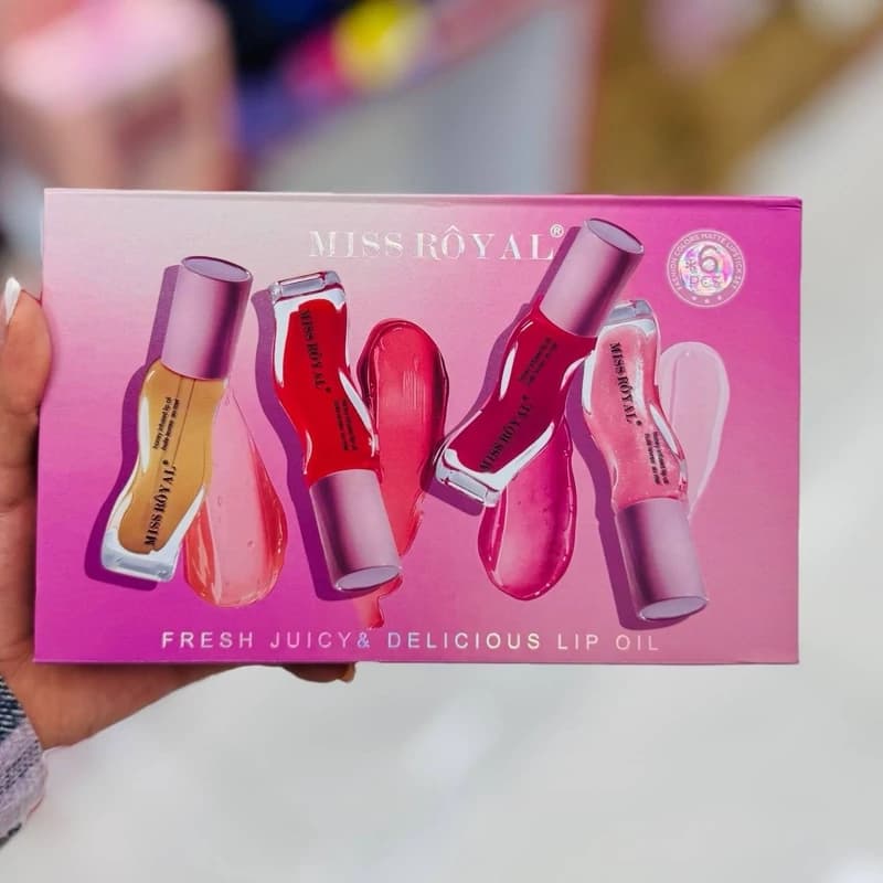 پک 6 عددی برق لب میس رویال | Miss Royal Lip Gloss 6-pack — تصویر ۴