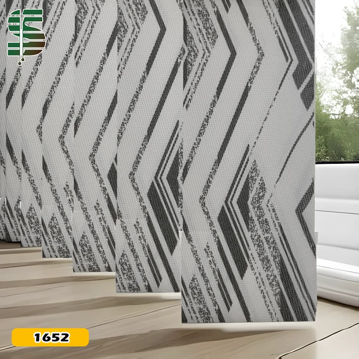 پرده لوردراپه ساتن طرح مدرن کد 1650 در 4 رنگ