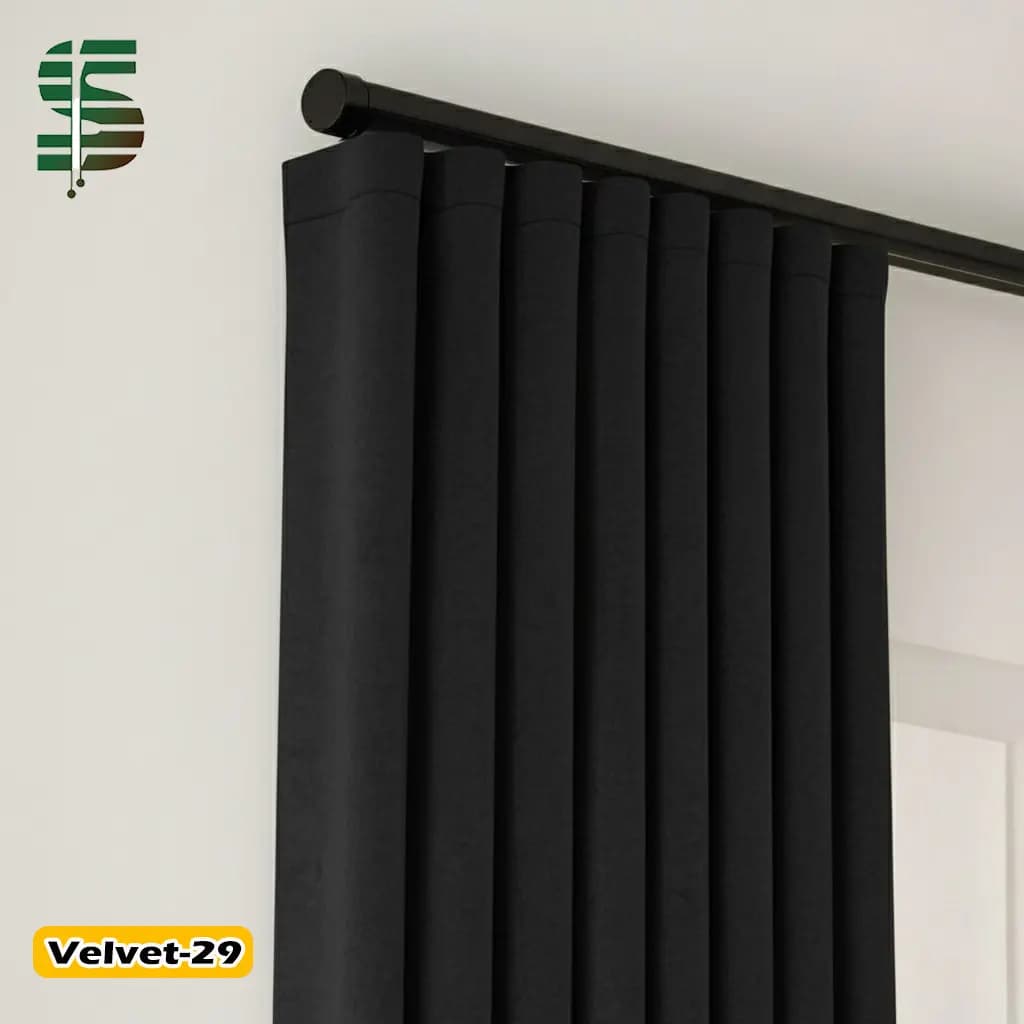 پرده مینیمال مخمل کالیفرنیا در 17 رنگ — تصویر ۹