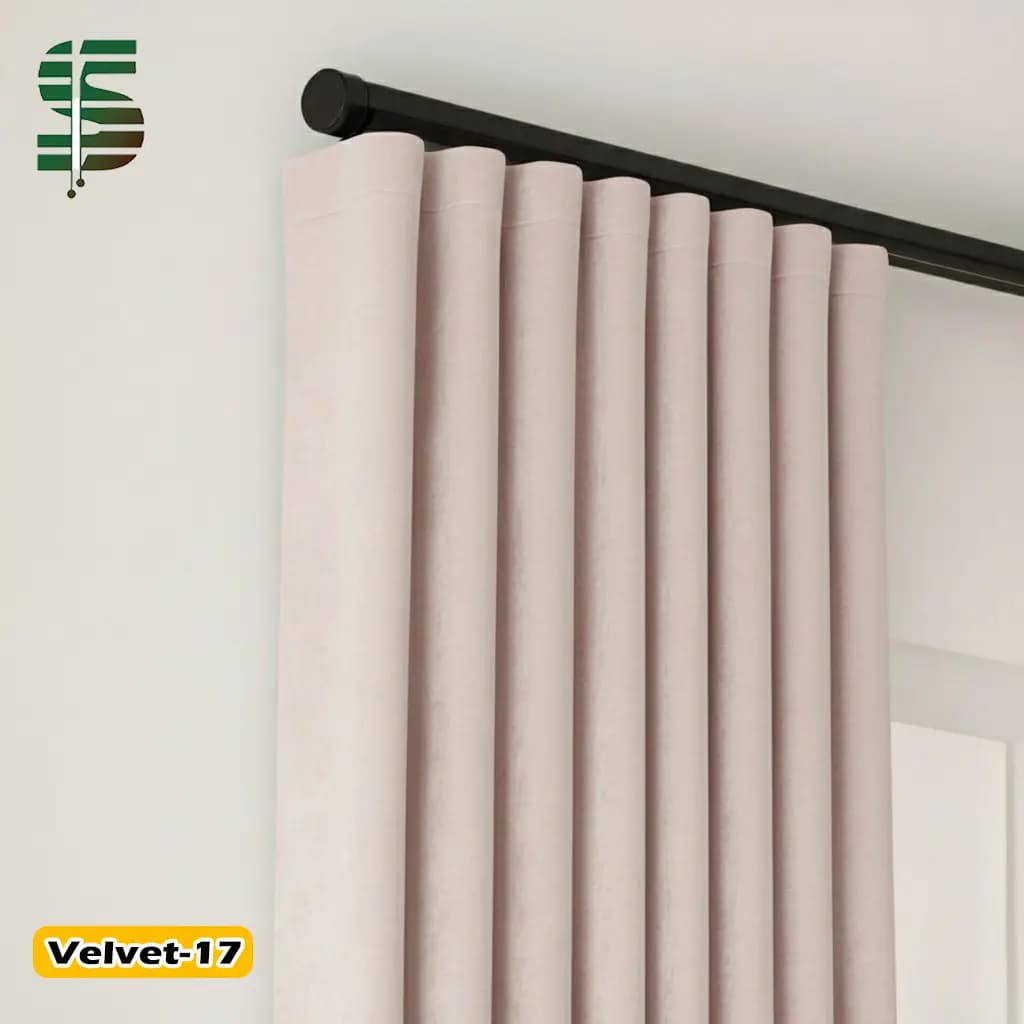 پرده مینیمال مخمل کالیفرنیا در 17 رنگ — تصویر ۶