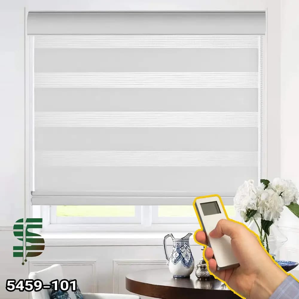 پرده زبرا برقی ساده کد 5459 در 9 رنگ