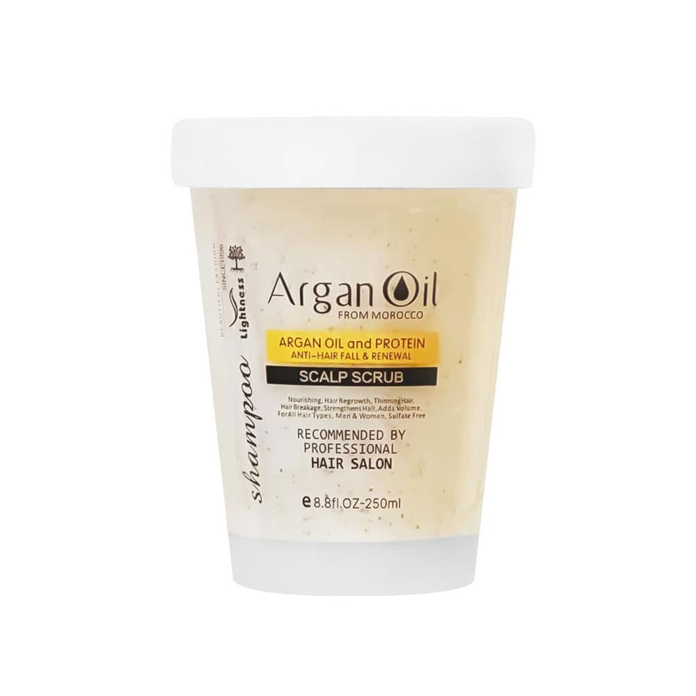 اسکراب کف سر حاوی روغن آرگان Argan Oil لایتنس Lightness حجم 250ml