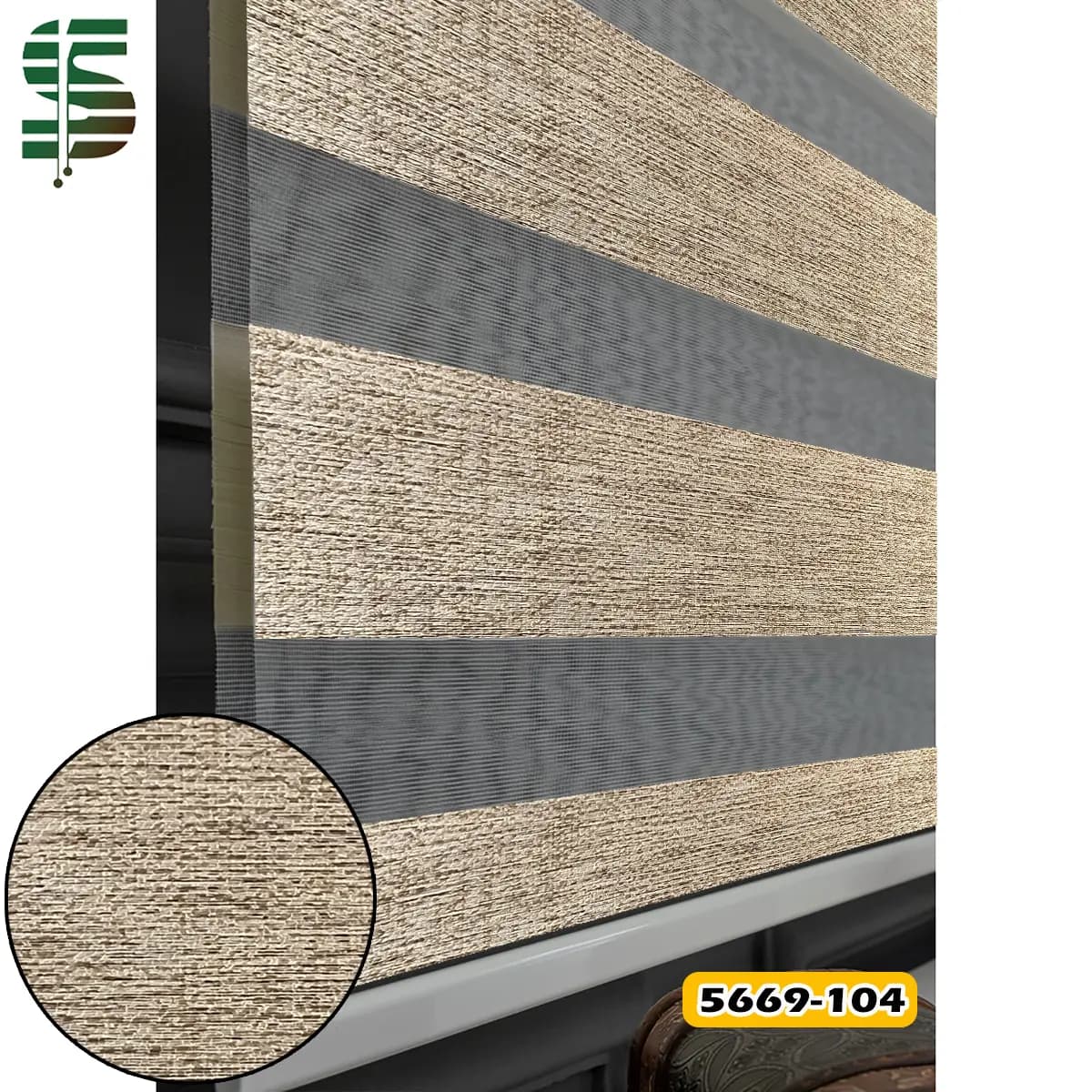 پرده زبرا ساده کد 5669 در 4 رنگ — تصویر ۷