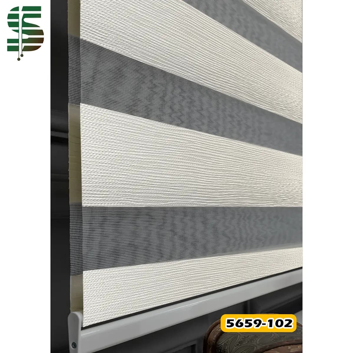 پرده زبرا ساده کد 5659 در 6 رنگ — تصویر ۶