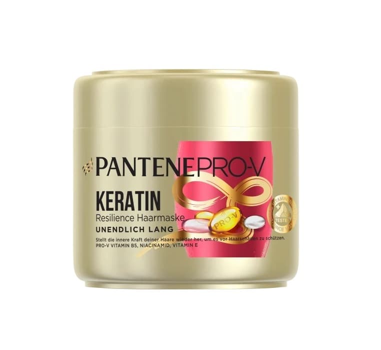 ماسک موی کراتینه داخل حمام پنتن ضد ریزش و تقویت کننده مو حجم300میلPANTENE PRO-V RESILIENCE HAARMASKE