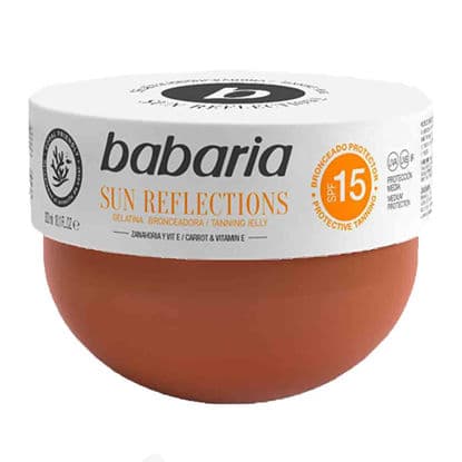 ژل برنزه کننده بدن باباریا ویتامین E روغن هویج Babaria Sun Reflections