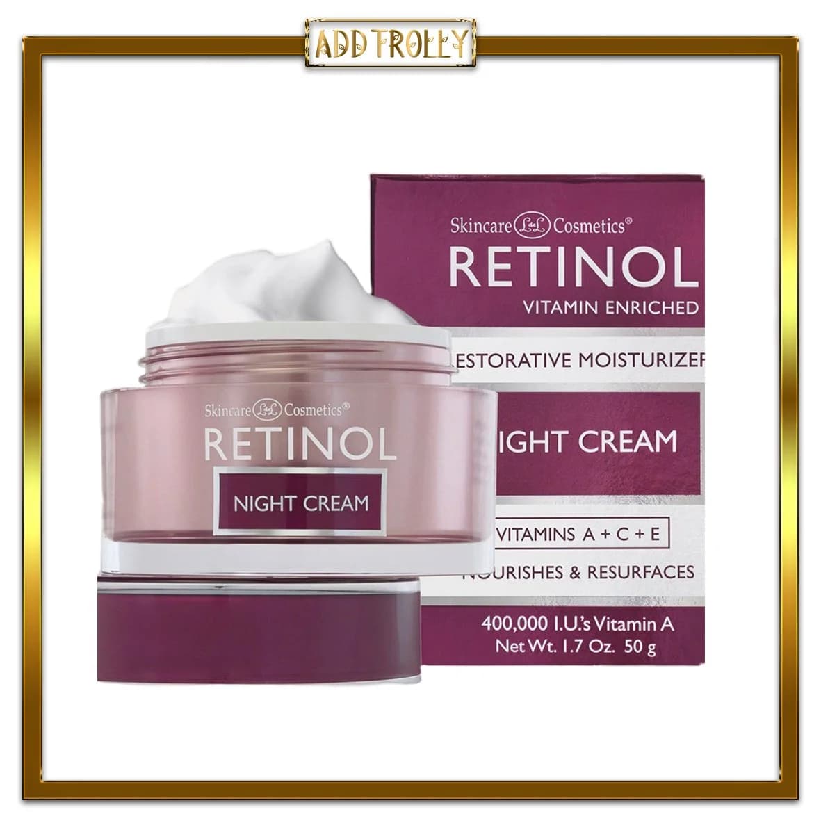 کرم شب روشن کننده قوی و ضد چروک رتینول Retinol