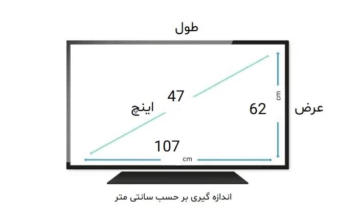 محافظ صفحه تلویزیون 47 اینچ جی پلاس