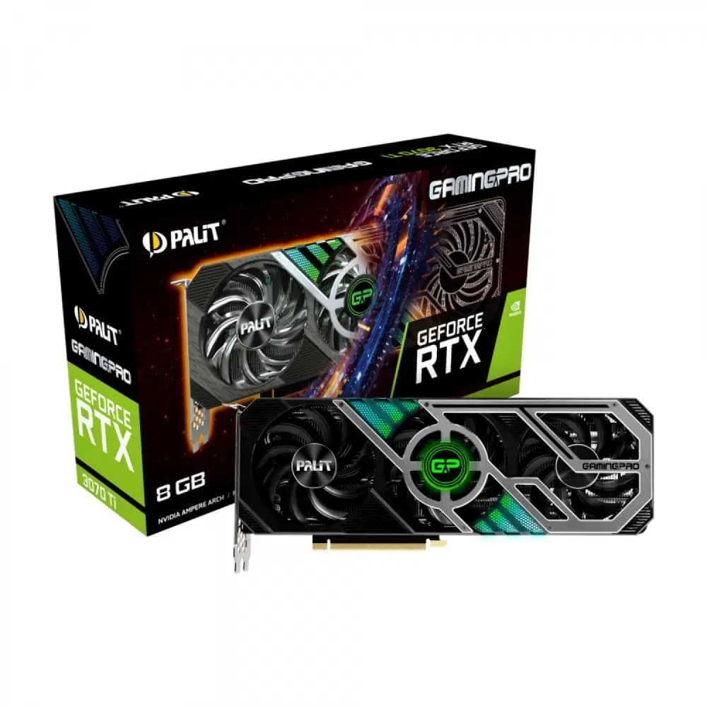 کارت گرافیک پالیت مدل Palit RTX 3070 ti Gaming Pro 8G کارکرده — تصویر ۲