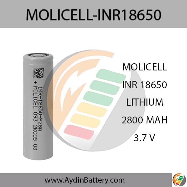 باتری قابل شارژ لیتیوم یون مولیسل MOLICEL INR18650 _ 2800mAh