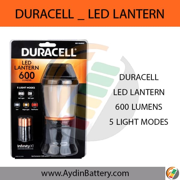 چراغ قوه فانوسی دوراسل DURACELL-LED LANTERN 600 LUMENS