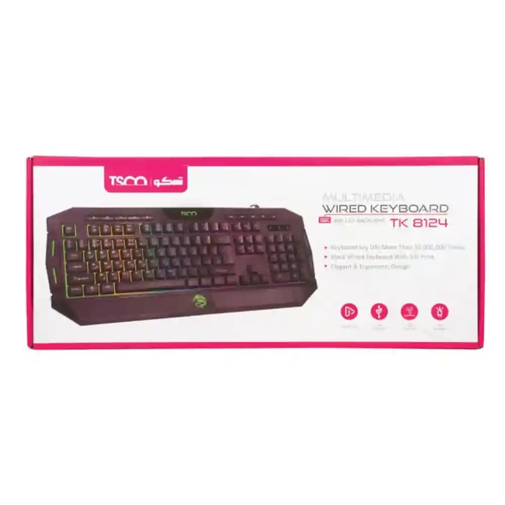 کیبورد مخصوص بازی تسکو مدل TK 8124 — تصویر ۴