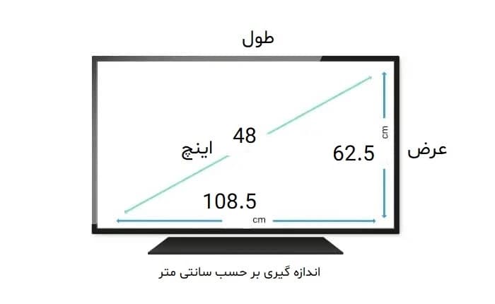 محافظ صفحه تلویزیون 48 اینچ ال جی