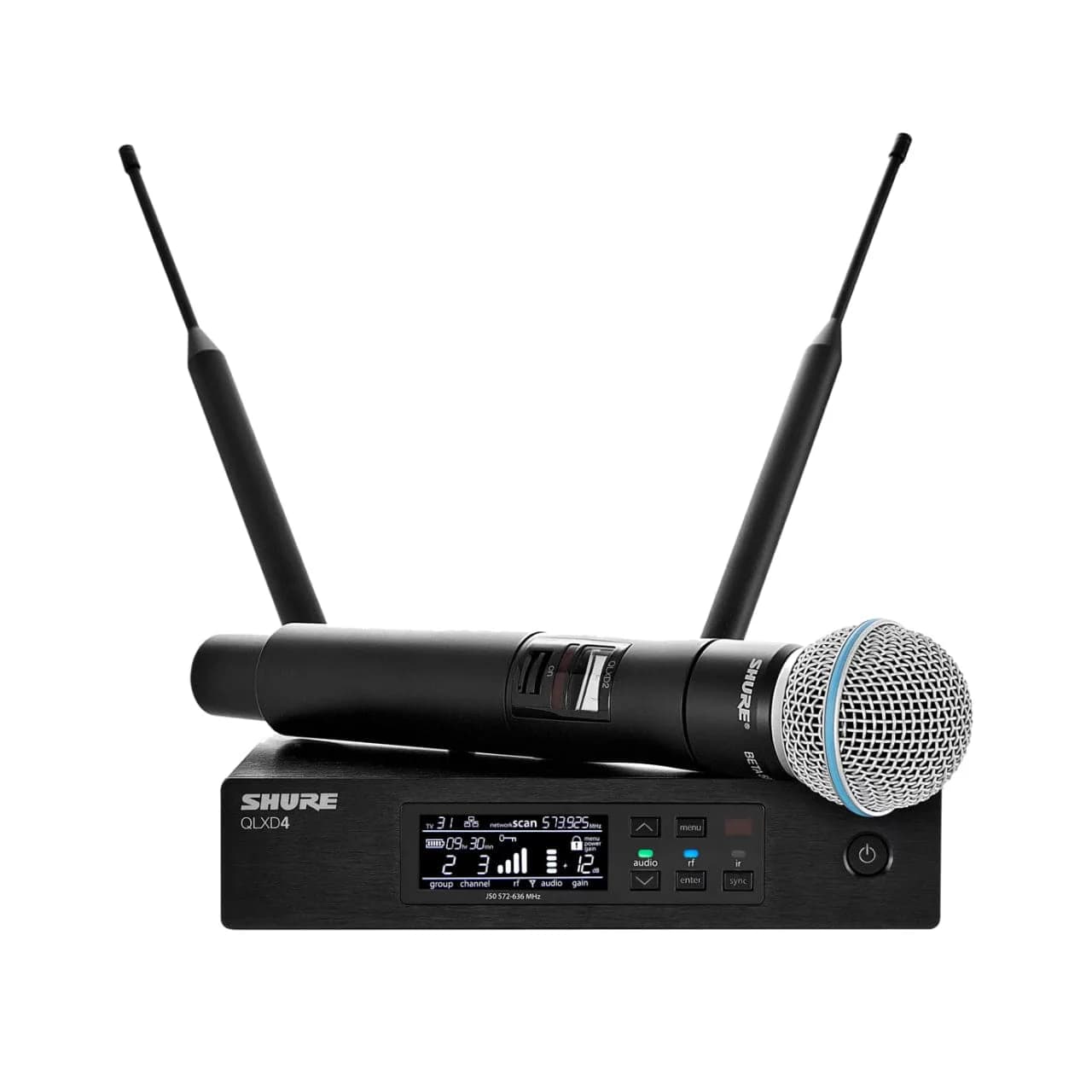 میکروفن بی سیم دستی شور SHURE QLXD4/BETA58 (های کپی) — تصویر ۸