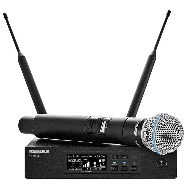 میکروفن بی سیم دستی شور SHURE QLXD4/BETA58 (های کپی)