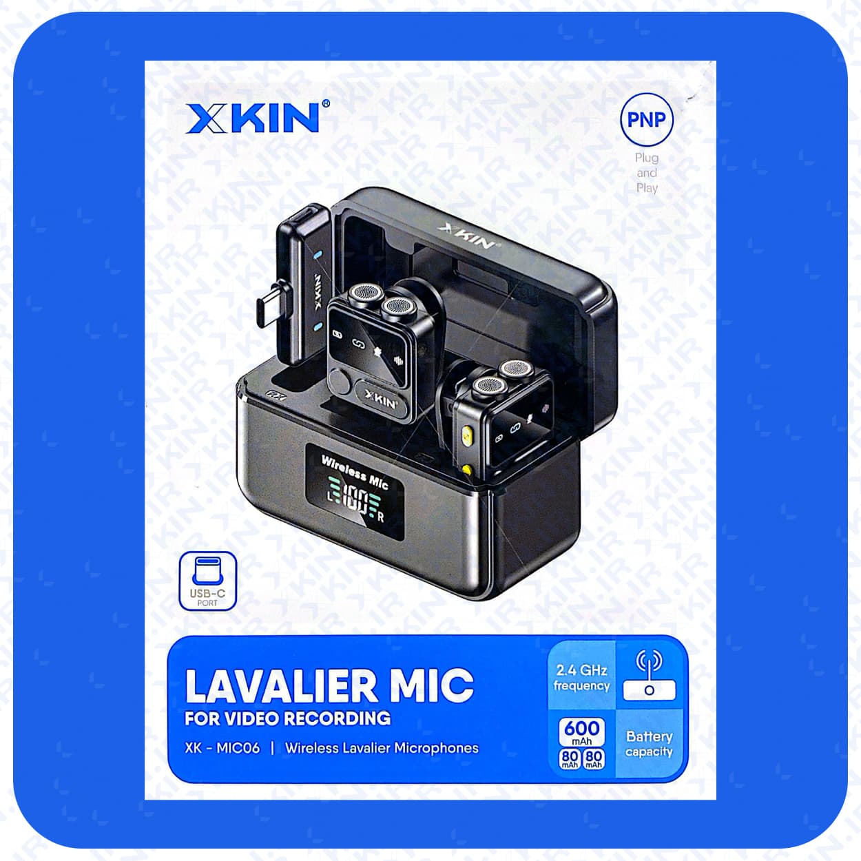 میکروفون وایرلس حرفهای ایکسکین XK-MIC6 – صدای شفاف و بدون نویز برای استریم، پادکست و تولید محتوا