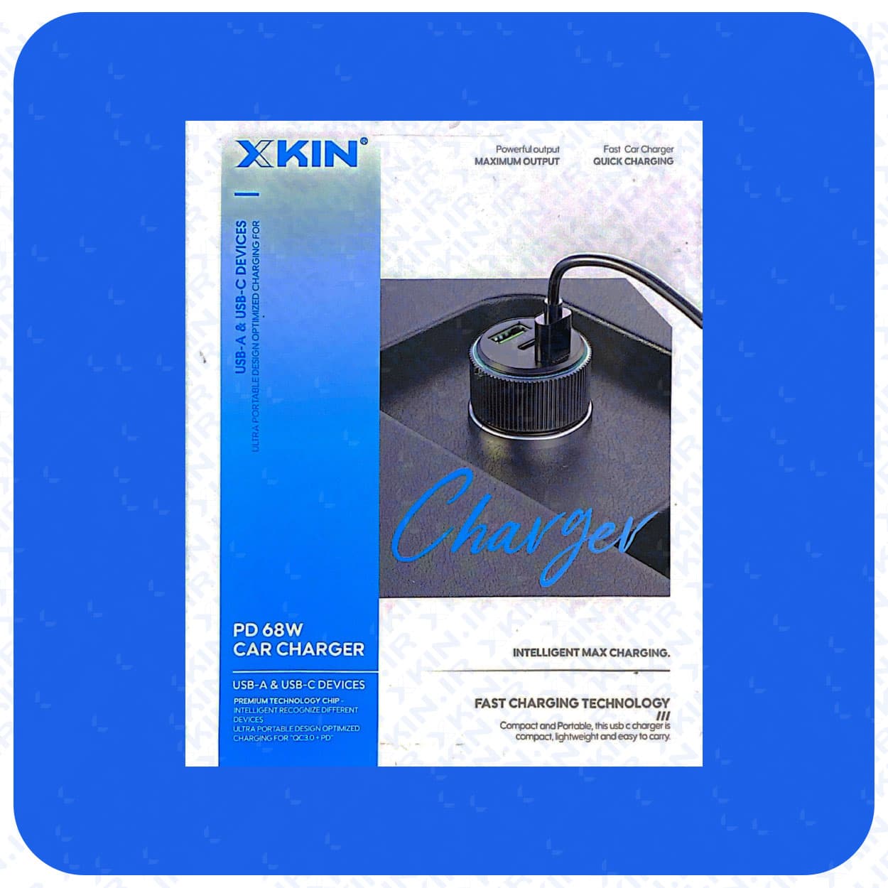 شارژر فندکی ایکس‌کین مدل Car 19 | توان 48 وات با دو خروجی فست شارژ PD و QC3.0 — تصویر ۵