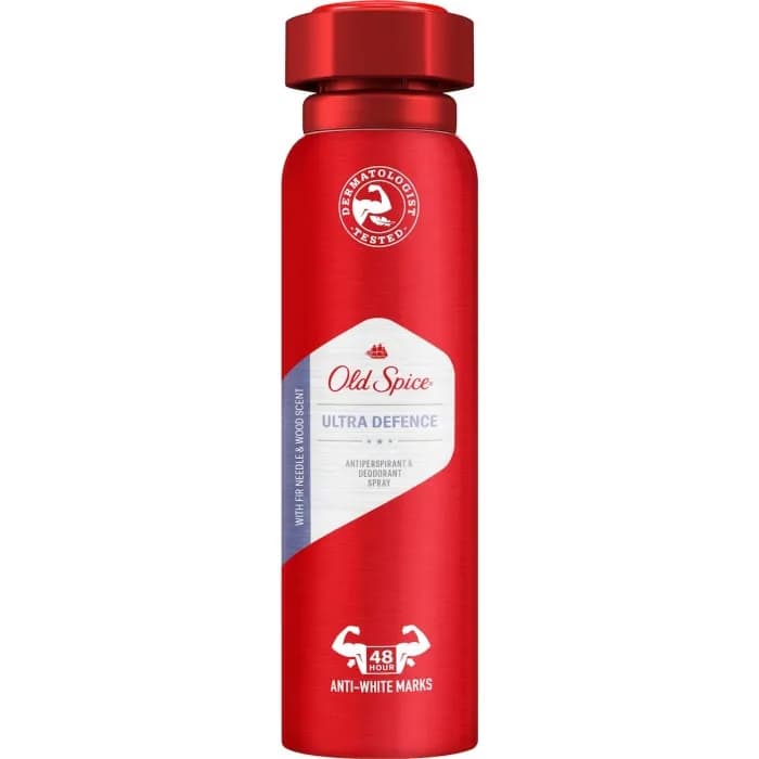 زمان استفاده:اسپری ضدحساسیت دئودورانت اولد اسپایس Old Spice مدل Ultra DEFENCE حجم 150 میل