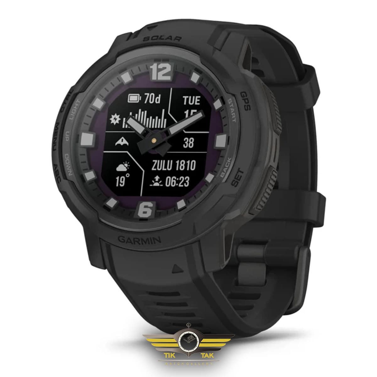 ساعت گارمین مدل Instinct Crossover Solar Tactical Black - قیمت و خرید — تصویر ۲