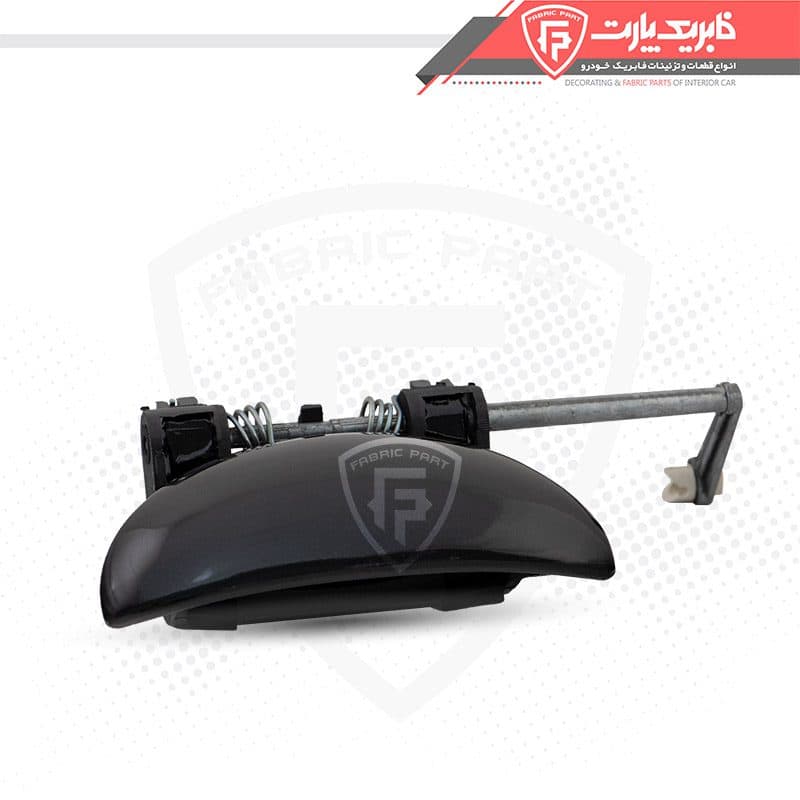 مجموعه دستگیره درب بازکن بیرونی پژو 207 رنگی – جلو چپ مشکی — تصویر ۵