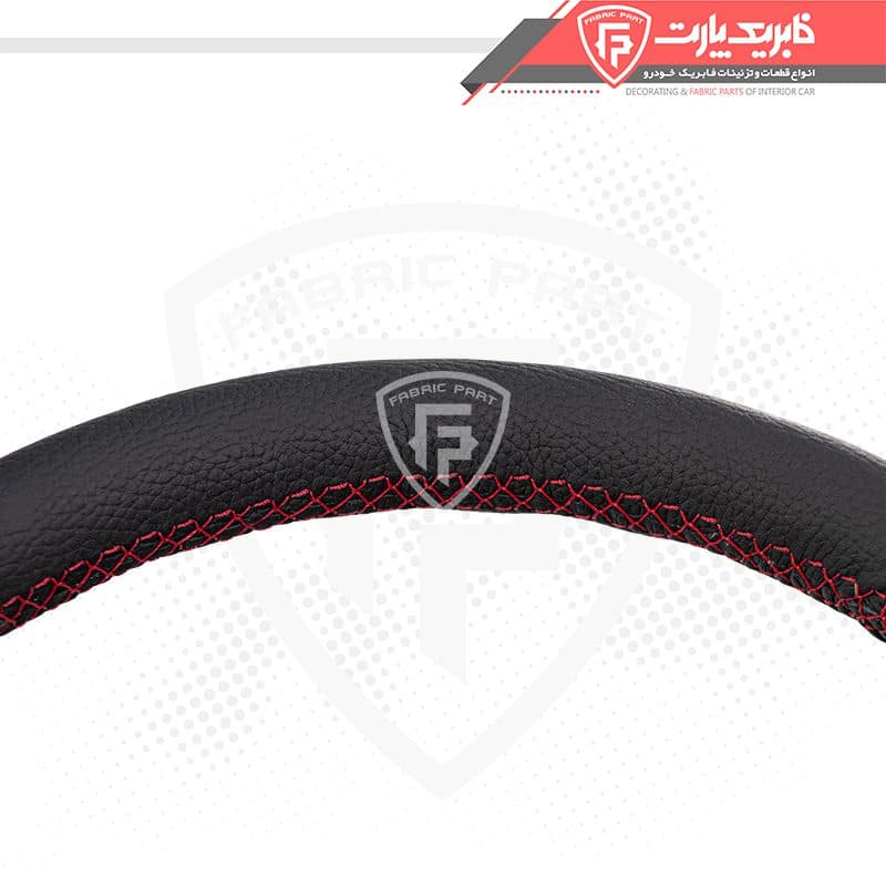 غربیلک فرمان پژو 206 طرح D (دوخت قرمز) — تصویر ۱۱