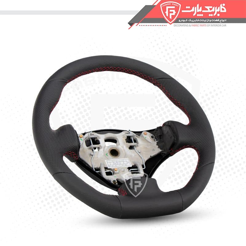 غربیلک فرمان پژو 206 طرح D (دوخت قرمز)