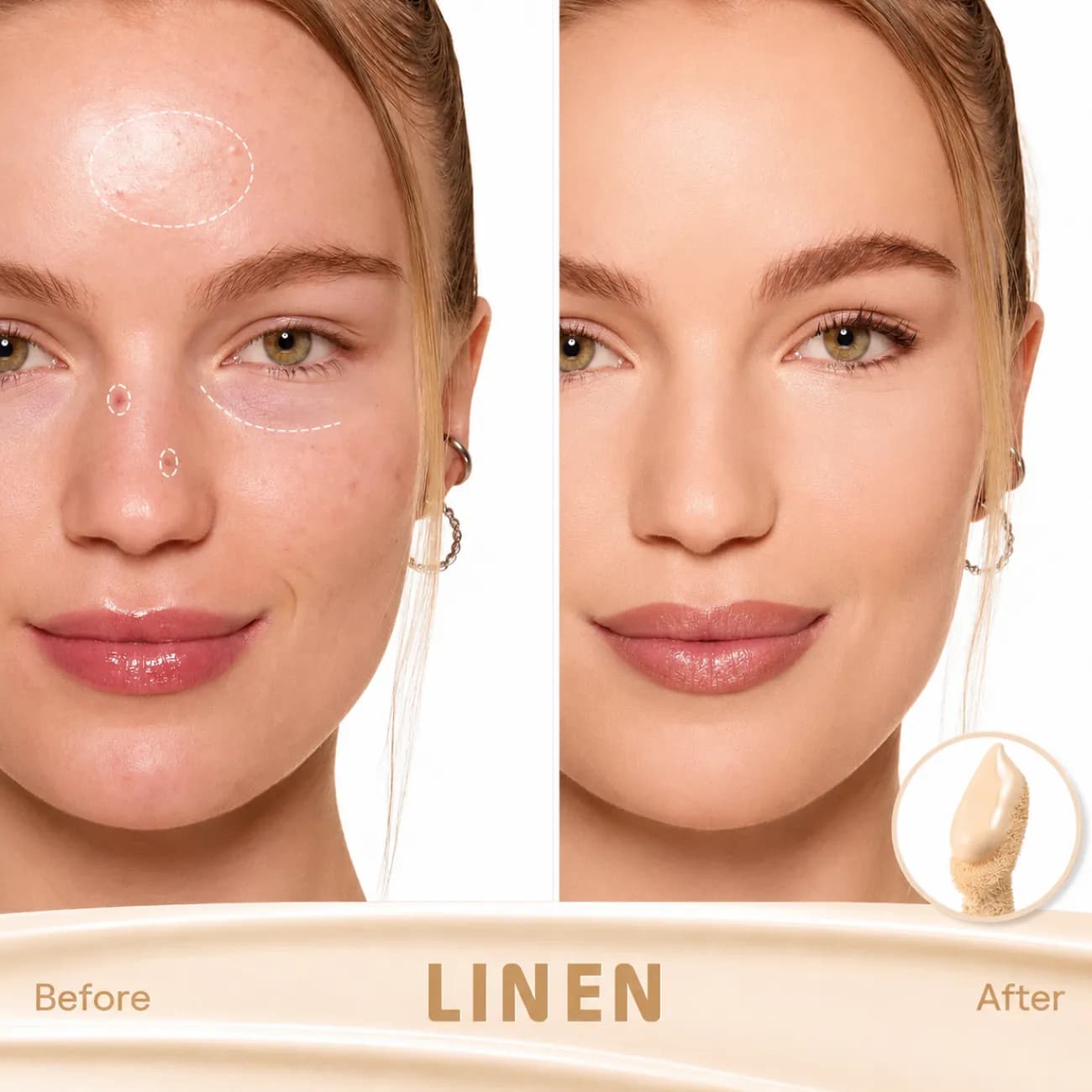 کانسیلر مایع شیگلم SHEGLAM اصل مدل Hideaway Full-Coverage فول کاور — تصویر ۵