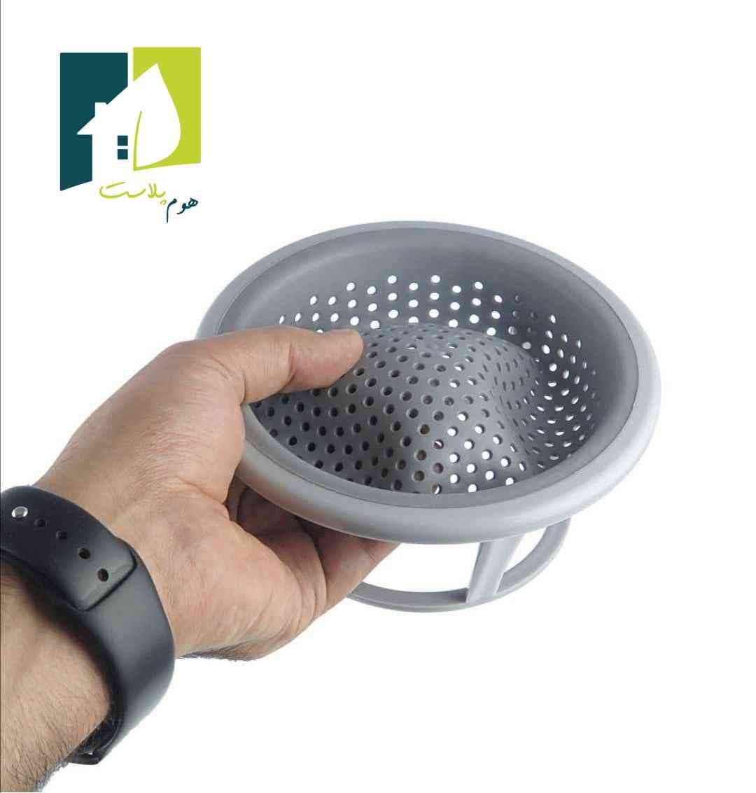 تفاله گیر سیلیکونی سینک پایه دار مدل دایره