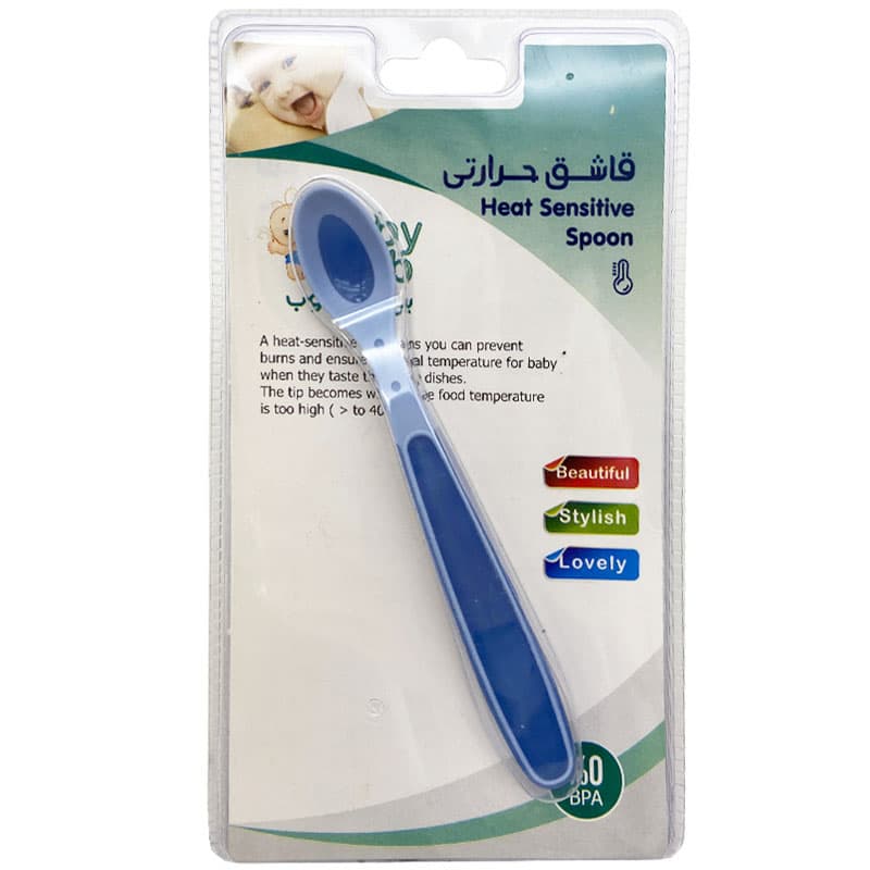 قاشق حرارتی دسته بلند بی بی کلوب Baby Club — تصویر ۵