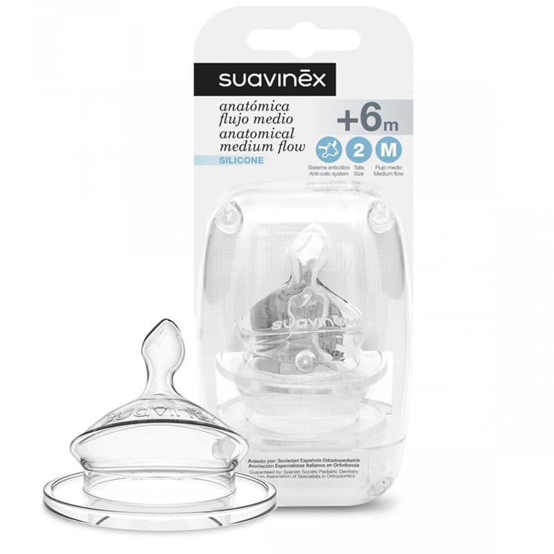 سرشیشه 2 عددی ارتودنسی مدیوم 6+ ماه سواوینکس suavinex