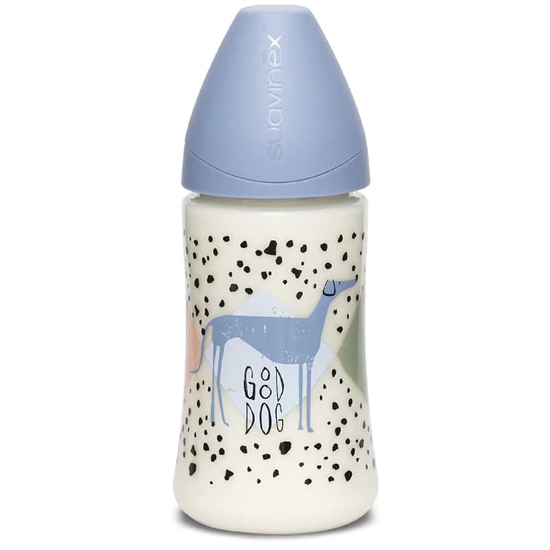 شیشه شیر 0+ ماه سگ خال دار 270 میل suavinex