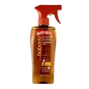 اسپری روغن برنزه کننده باباریا مدل نارگیل حجم 300 میلی لیتر — تصویر ۲