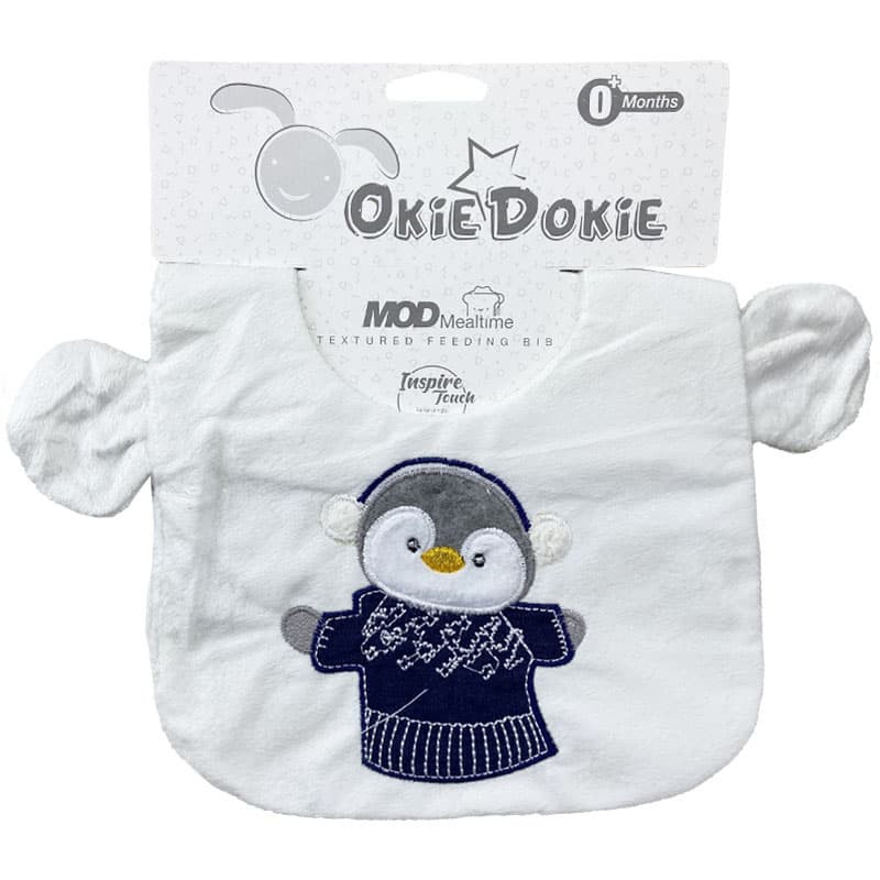 پیش بند گوش دار مخمل پنگوئن OkieDokie